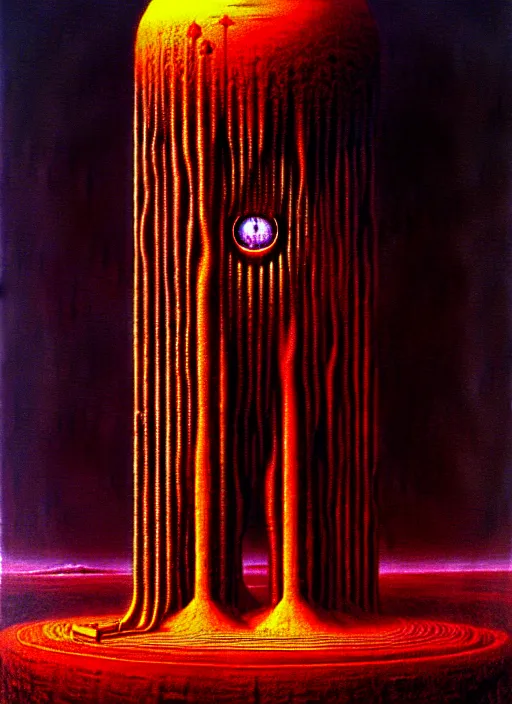 Prompt: machinery of creation occult reactor highly detailed painting by zdzisław beksinski 8 k