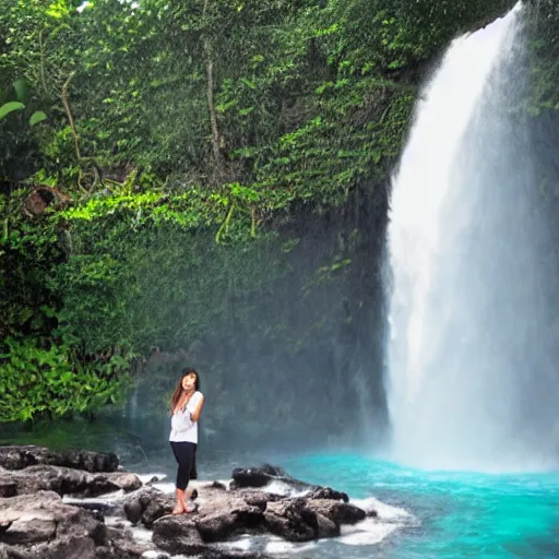 Image similar to head and shoulders shampoo bottle photo next to waterfall in hawaii