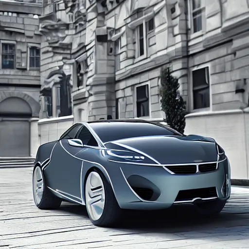 Prompt: “A car designed by ibm, unreal photorealistic”