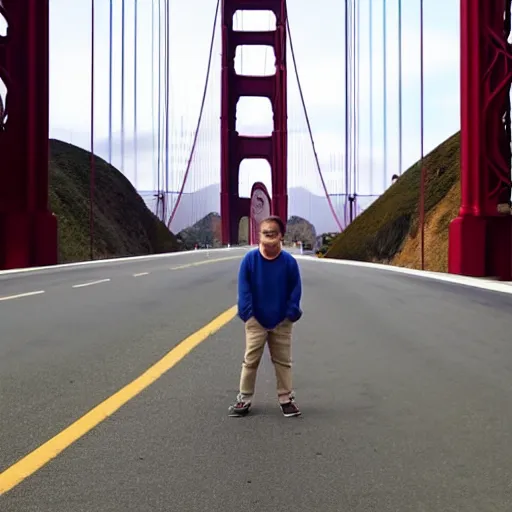 Prompt: “ Baymax in front of the Golden Gate Bridge, portrait, 4K image”