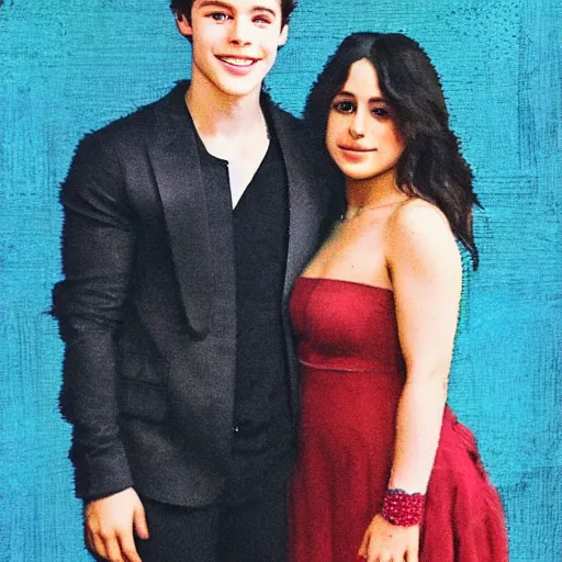 Prompt: portrait of shawn mendes and camila cabello's son