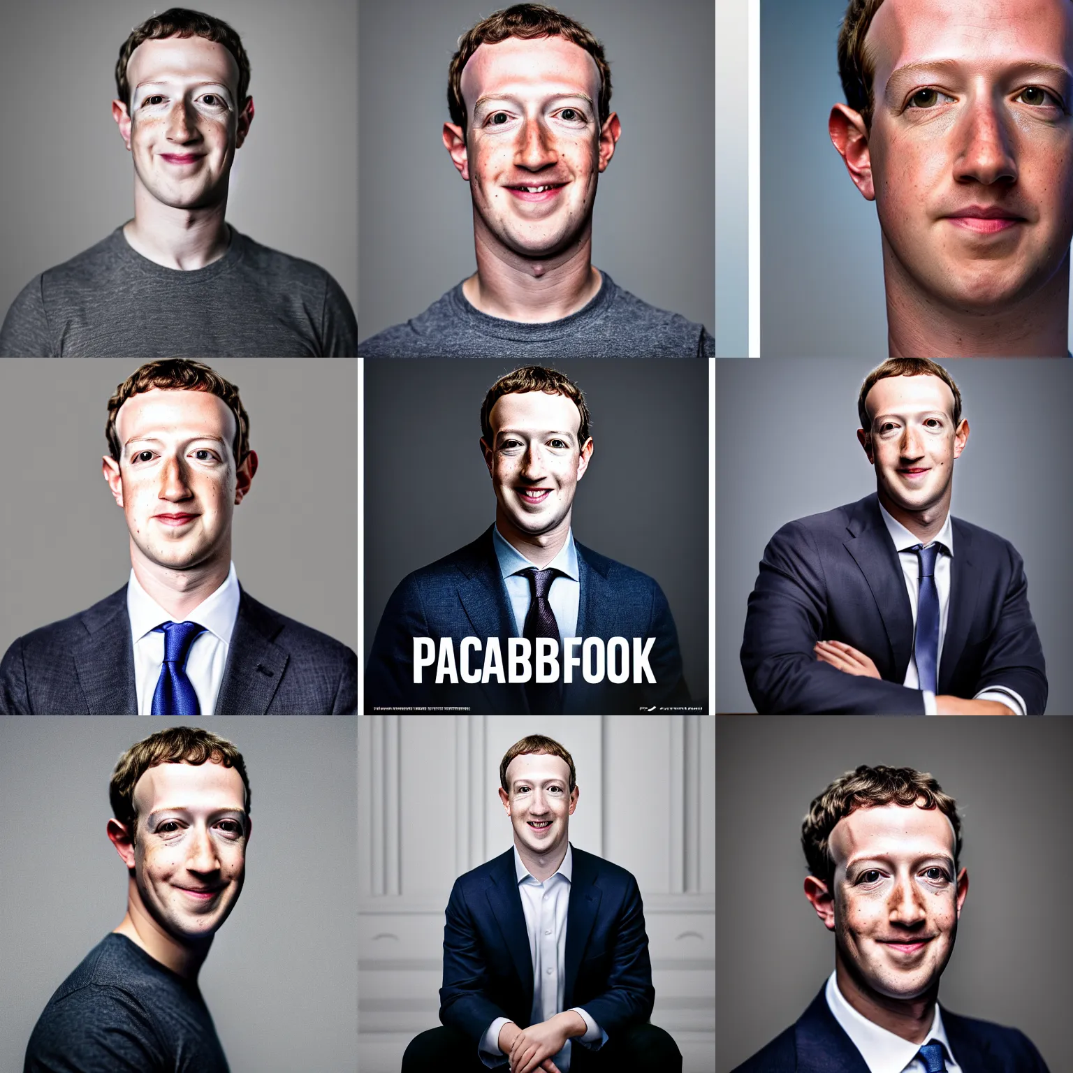 Prompt: headshot of Mark Zuckerberg as the president of the united, official portrait, EOS-1D, f/1.4, ISO 200, 1/160s, 8K, RAW, unedited, symmetrical balance, in-frame, Photoshop, Nvidia, Topaz AI