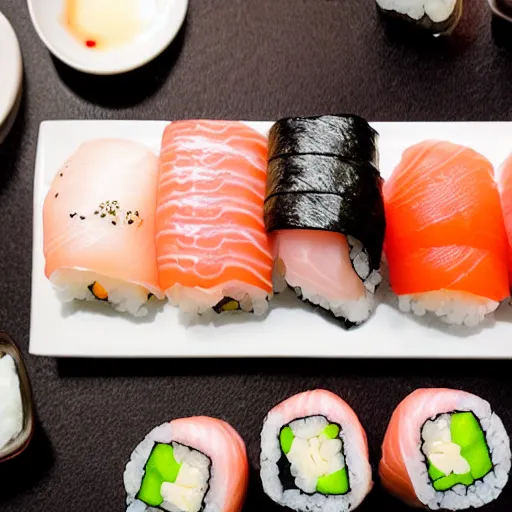 Image similar to plate full of chutoro nigiri sushi