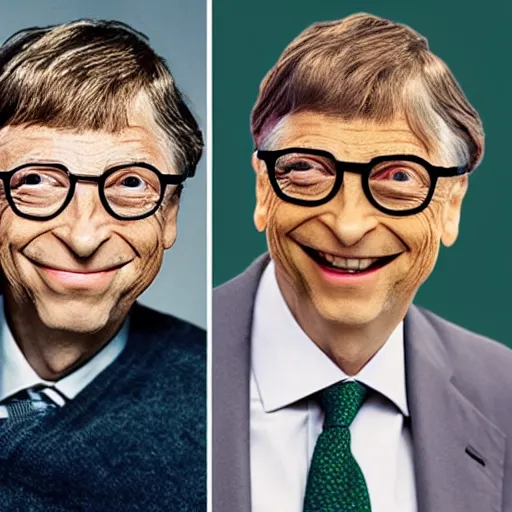 Image similar to bill gates as mr. bean as the joker from batman, still from batman vs bean, 2 0 2 0