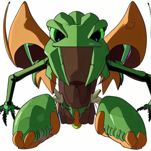 Prompt: a new digimon based on a scorpion, in the style of digimon, 4k, high quality