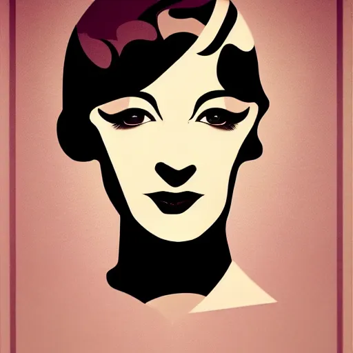 Image similar to smiling, happy, beautiful, intelligent, powerful 1 9 2 0 s movie star loving eyes, fully clothed, casual clothing, wise, beautiful, dramatic lighting, sharp focus, art deco patterns by stanley artgerm, retro futurism, dramatic lighting, trending on artstation, flat colour, geometric curves, gradient filter