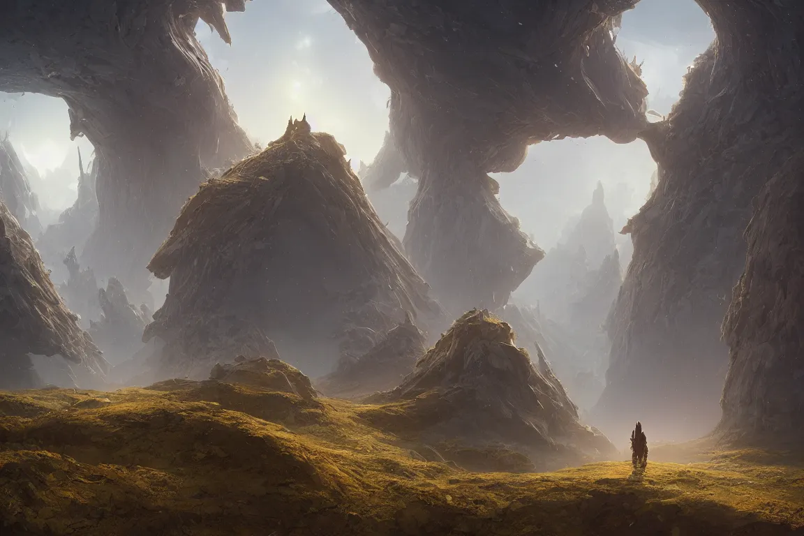 Prompt: otherworldly dimension, concept art by filip hodas john howe, mike winkelmann, jessica rossier, andreas rocha, bruce pennington, 4 k,