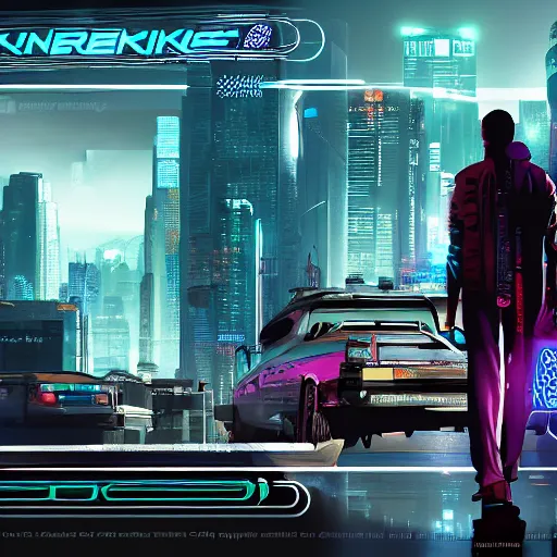 Image similar to Cyberpunk netrunner linked to the net, detailed, GTA V poster