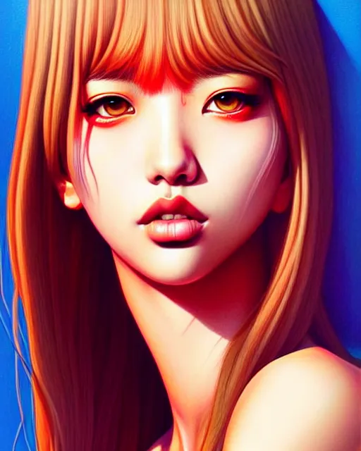 Prompt: richly detailed color illustration of lalisa illustrated by artgerm and mina petrovic and timothy kong and marina federovna. 3 d shadowing, eyes closed!!!