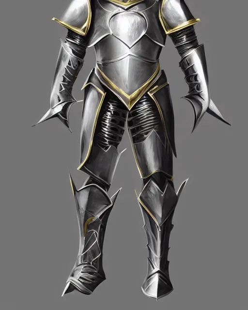 infinity blade concept art, armor, black and gold