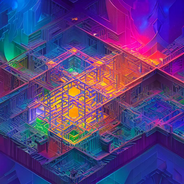 Image similar to beautiful 3 d render of blocks connected in a chain, centered, symmetry, painted, intricate, volumetric lighting, beautiful, rich deep colors masterpiece, sharp focus, ultra detailed, in the style of dan mumford and marc simonetti, astrophotography