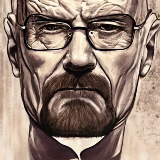 Image similar to walter white as cyborg