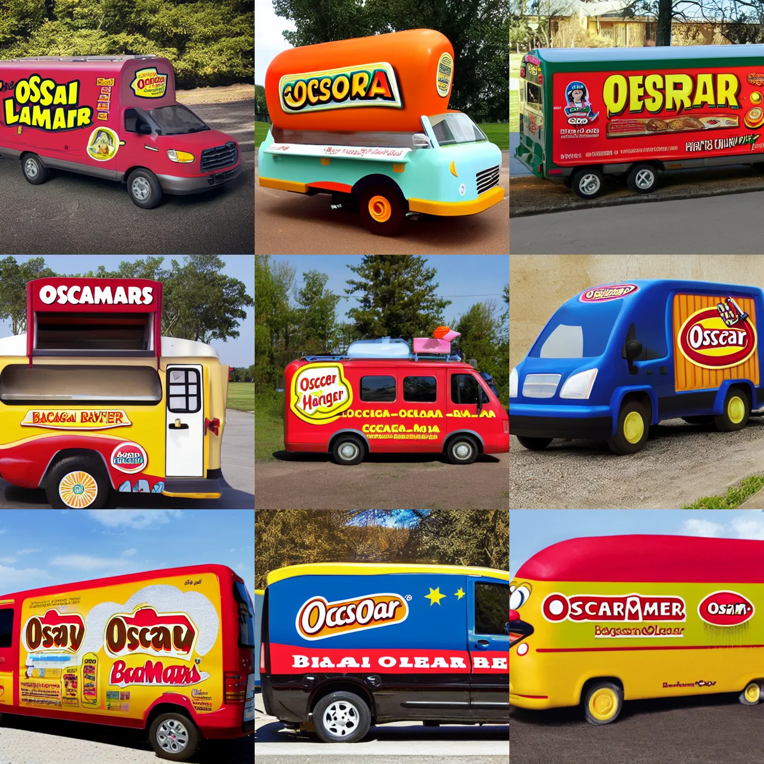 Prompt: Oscar Mayer Bologna-mobile