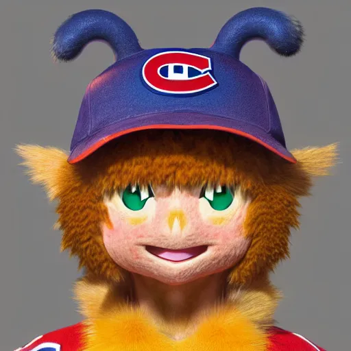 Image similar to anime Portrait of Youppi the Habs Montreal Canadiens Mascot as a very cute powerful and friendly pokemon, highly detailed anime, high evolution, 1990s, legendary, smooth, sharp focus, dynamic lighting, intricate, trending on ArtStation, illustration pokemon, art by WLOP