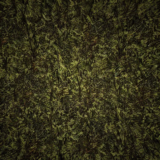 Prompt: bush texture from an horror game