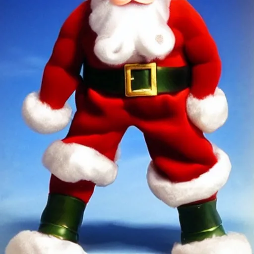 Image similar to attractive muscular santa claus