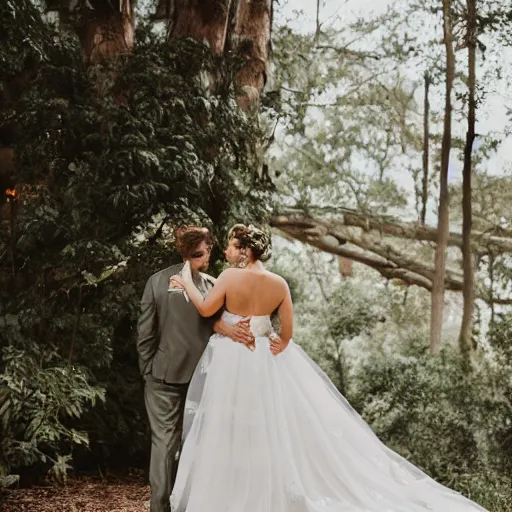 Image similar to a rustic modern wedding