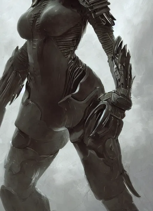 Image similar to a professional painting of Elle Macpherson, clothed in military armor, olive skin, long dark hair, beautiful bone structure, symmetrical facial features, intricate, elegant, digital painting, concept art, smooth, sharp focus, illustration, from StarCraft by Ruan Jia and Mandy Jurgens and Artgerm and William-Adolphe Bouguerea