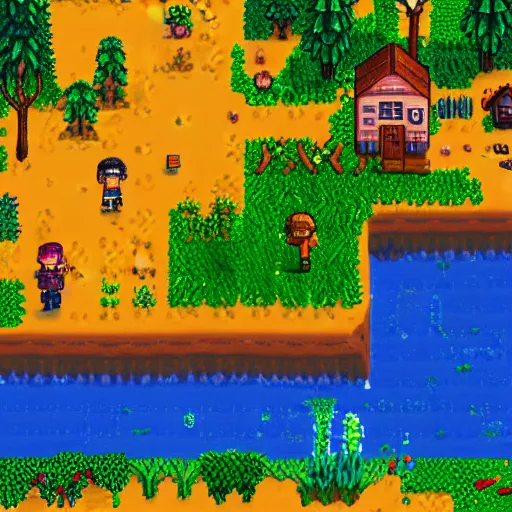 Image similar to concept art of stardew valley, digital art, beautiful, 8k hd