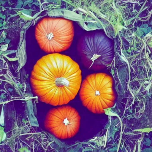Image similar to smashing pumpkins as pumpkins