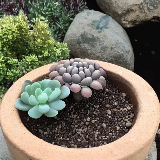 Image similar to a rare Lithops in a pot