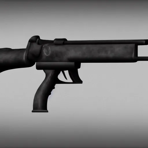 Image similar to submachine gun in Unreal Engine, concept art