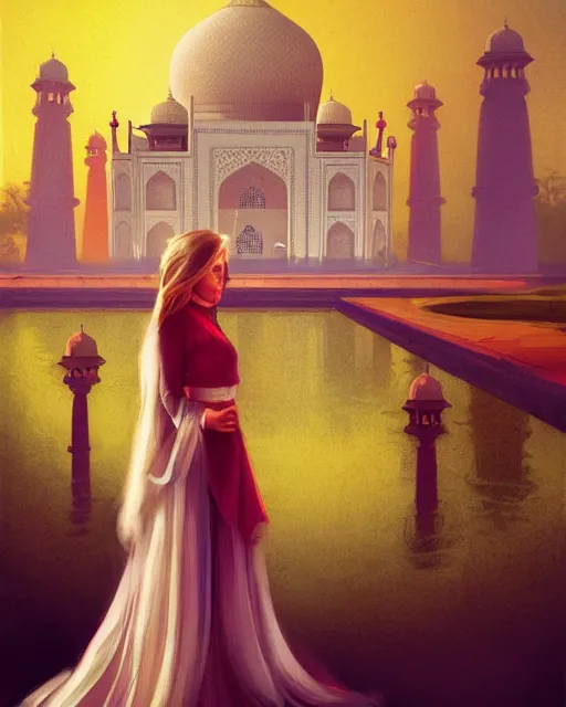 Image similar to tuesday weld visits the taj mahal by charlie bowater