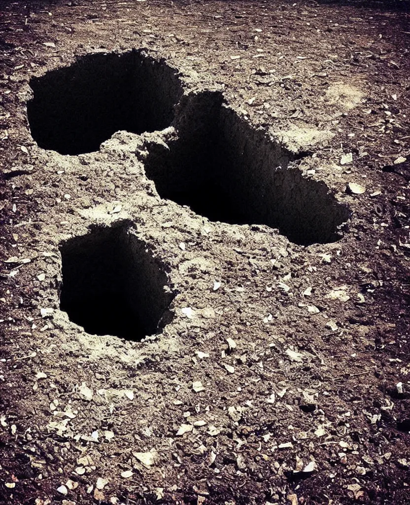 Prompt: “ a hole appears in the ground of an empty room ”