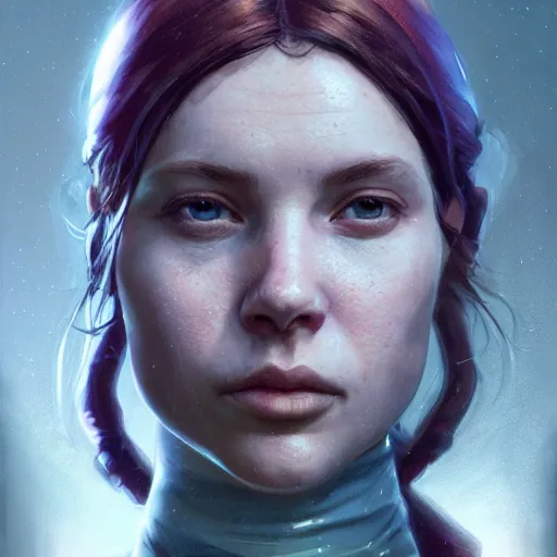 Prompt: highly detailed portrait, a woman with robotic parts, in gta v, stephen bliss, unreal engine, fantasy art by greg rutkowski, loish, rhads, ferdinand knab, makoto shinkai and lois van baarle, ilya kuvshinov, rossdraws, tom bagshaw, global illumination, radiant light, detailed and intricate environment