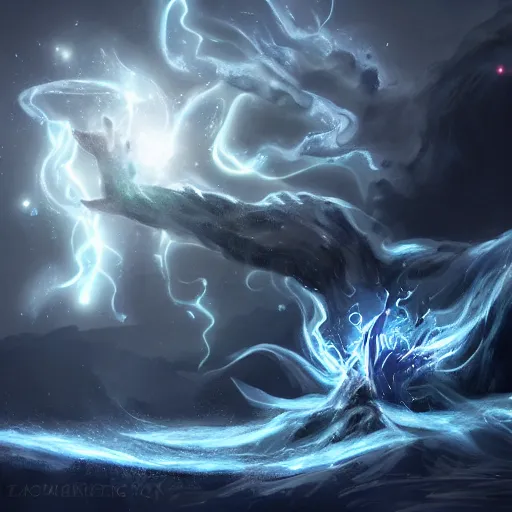 Image similar to a luck elemental, whirling energy made of good luck ( dramatic, cinematic, digital fantasy art )