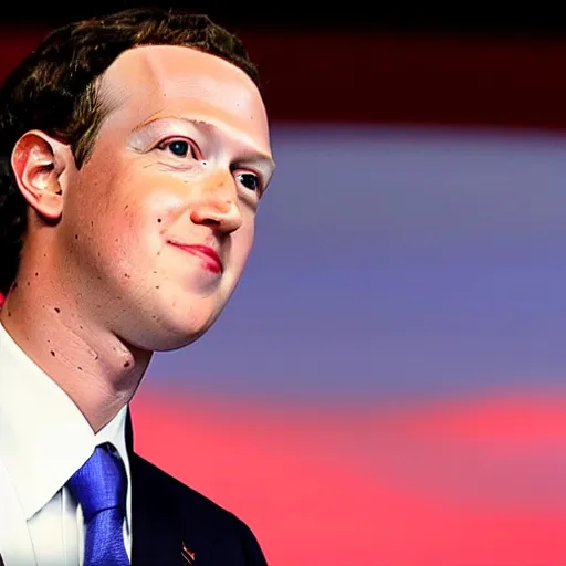 Image similar to mark zuckerburg running for president in the 2 0 2 4 us presidential elections as a republican candidate, at the republican national convention