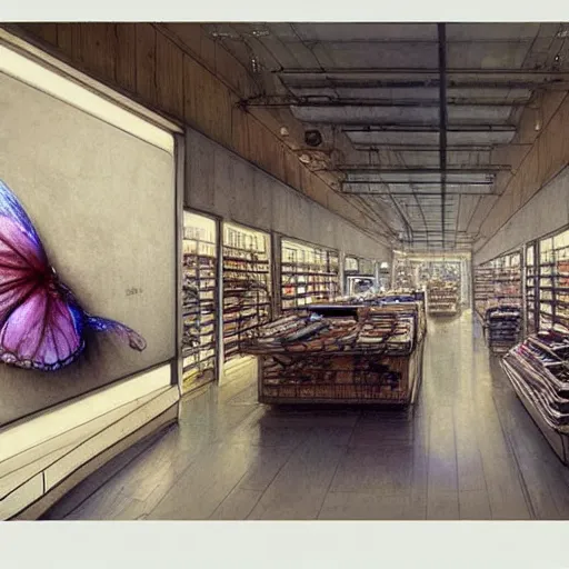 Prompt: (2030s flagship retail interior Samsung Microsoft Apple muted colors.) by Jean-Baptiste Monge !!!!!!!!!!!!!!!!!!!!!!!!!!!
