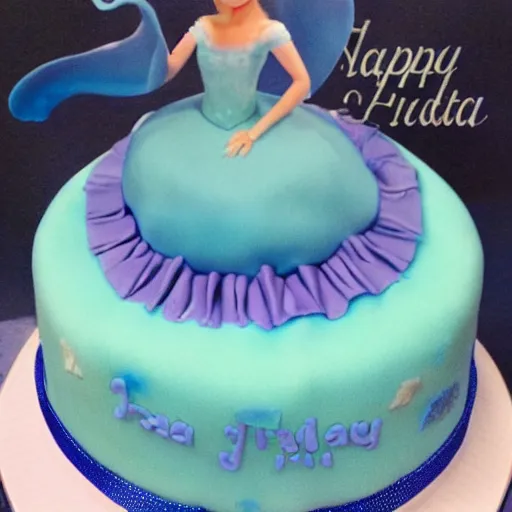 Image similar to elsa birthday cake