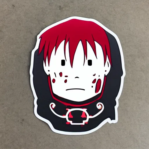 Image similar to die cut sticker, full metal alchemist al and alphons, splatter paint