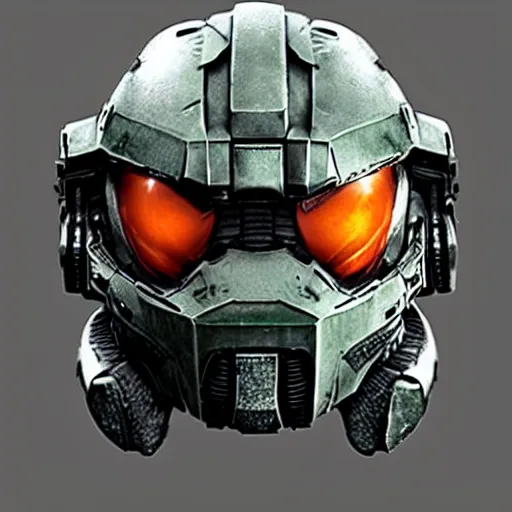 Image similar to master chief face, no helmet