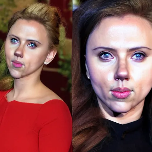 Image similar to hamster with the face of scarlett johansson