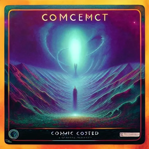 Image similar to cosmic encounter board game with a new beautiful design, aesthetically inspired by beksinski and dan mumford, trending on artstation, art by greg rutkowski, 8 k