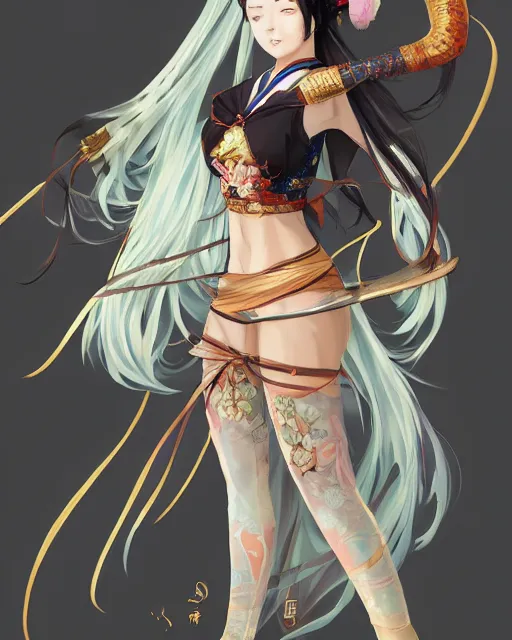 Image similar to A full-body anime portrait of Ssunbiki as a beautiful woman wearing a kimono from Skyrim, by Stanley Artgerm Lau, WLOP, Rossdraws, James Jean, Andrei Riabovitchevy, Marc Simonetti, and Sakimichan, trending on artstation