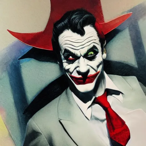 Prompt: photorealistic picture, alex ross, arthur fleck joker, comic book cover, gouache and wash paints, fine details, fine intricate, fine facial proportionate, fine body proportionate, fine fix broken line, fine fix duplicate line, fine background proportionate, smooth focus, sharp details, bokeh, 4 k, fine 5 k details