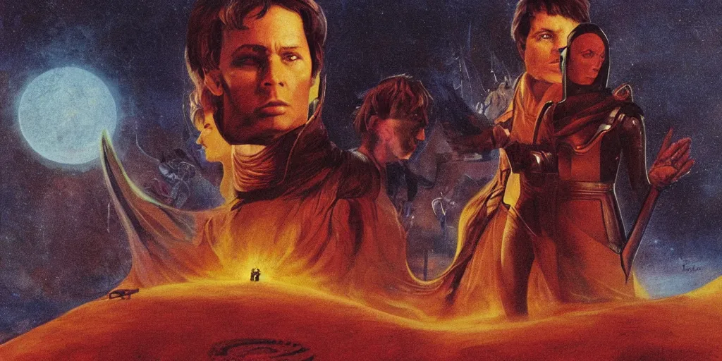 Prompt: ”dune - the battle for Arrakis”