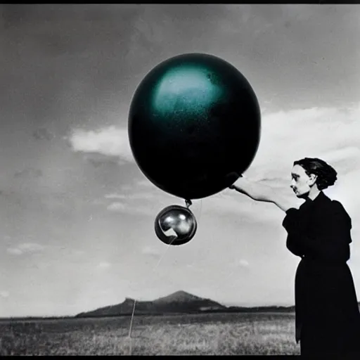 Image similar to leonora carrington storm thorgerson max ernst bubble baloon