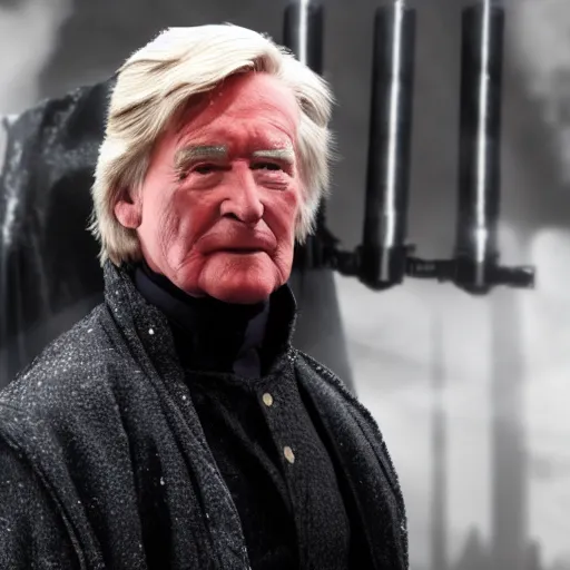 Prompt: ken barlow as kylo ren,