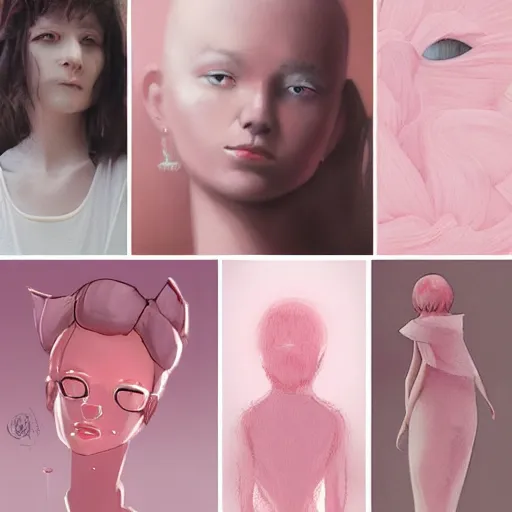 Image similar to soft, pink, trending on artstation