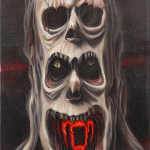 Prompt: scary horror ghosts, oil painting, 8 k,