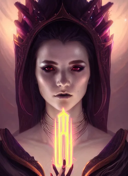 Image similar to a beautiful cinematic female Necromancer Sorceress, galatic shamen with Quantum energy fantasy, fantasy magic, undercut hairstyle, dark light night, intricate, elegant, sharp focus, illustration, highly detailed, digital painting, concept art, matte, art by WLOP and Artgerm and Greg Rutkowski and Alphonse Mucha, masterpiece