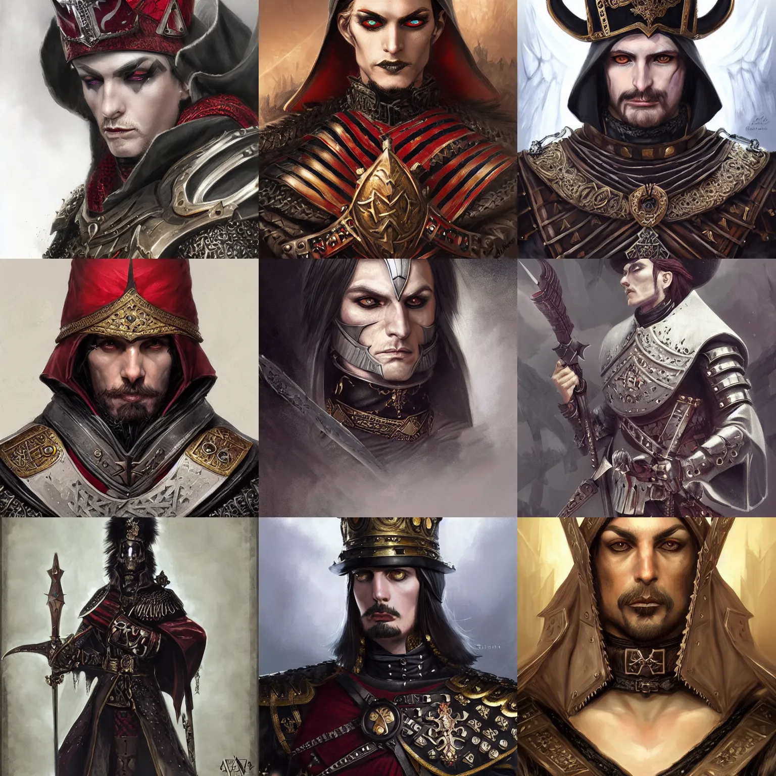 Prompt: gothic byzantine hussar, D&D, fantasy, portrait, highly detailed, digital painting, trending on artstation, concept art, sharp focus, illustration, art by artgerm and greg rutkowski and magali villeneuve