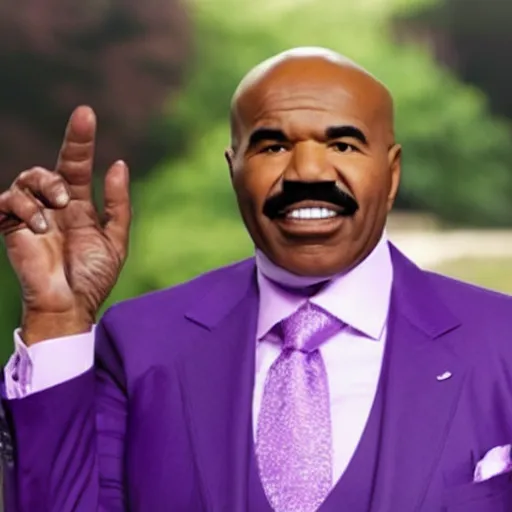 Prompt: purple Steve harvey