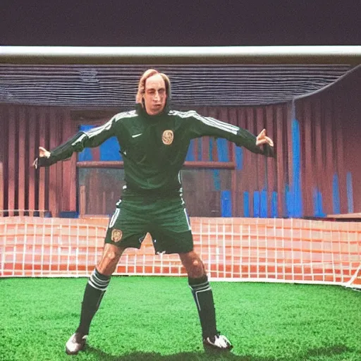 Image similar to photo of Saul Goodman as a soccer player