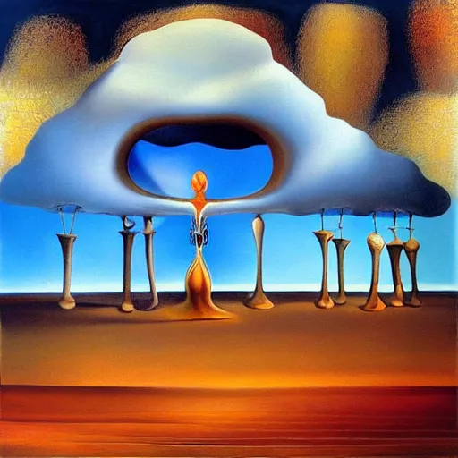 Image similar to An award winning painting called “a lucid dream”, in the style of salvador dali