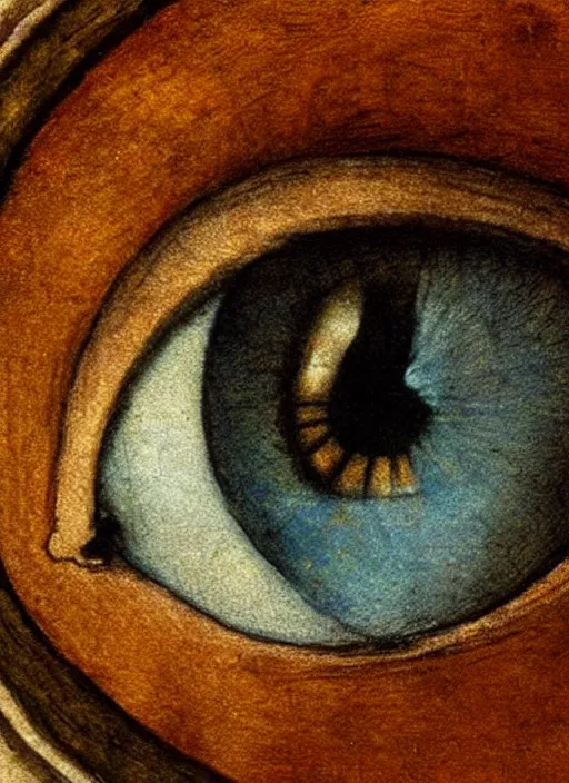 Prompt: eye by leonardo davinci